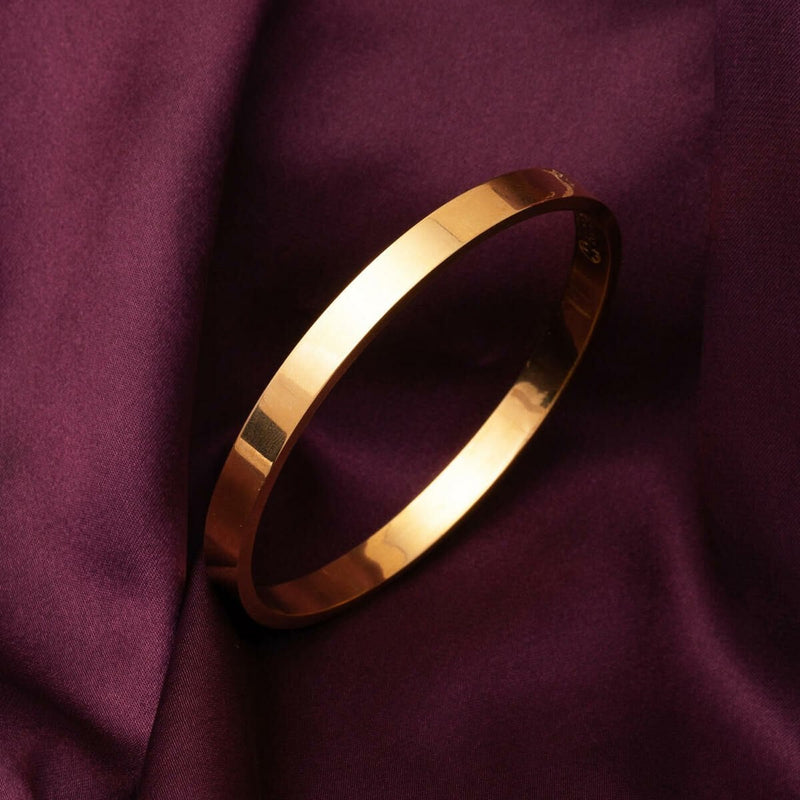 22K Yellow Gold Thin Stackable Investment Bangle