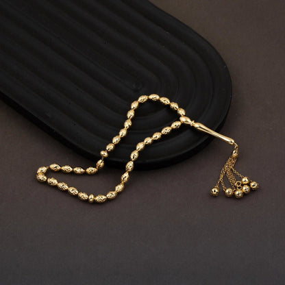 14K Yellow Gold Sword Prayer Beads