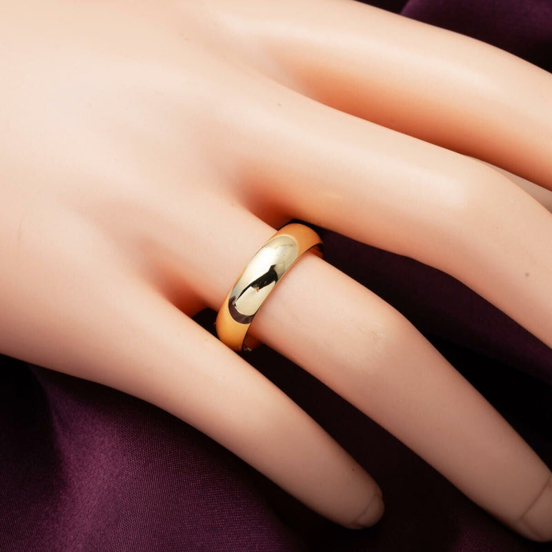 14K Yellow Gold Classic 5 mm Wedding Band Set