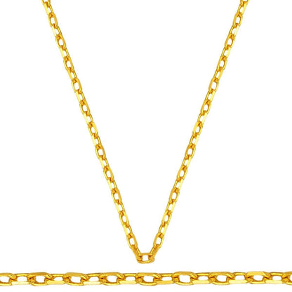 14K Yellow Gold Classic Chain 45 cm