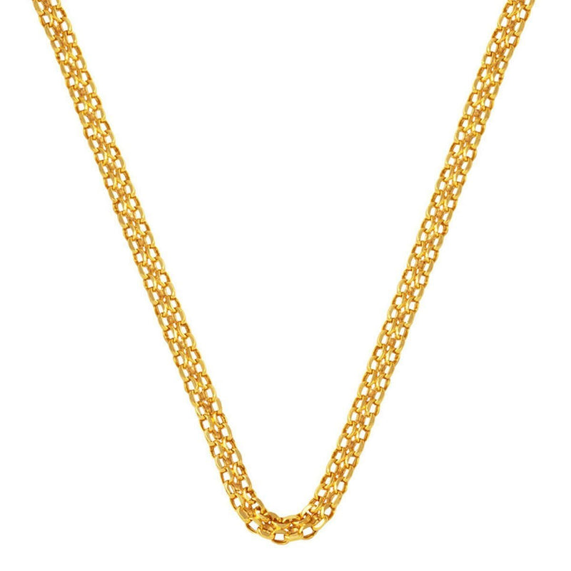 14K Yellow Gold Classic Woven Chain 50 cm