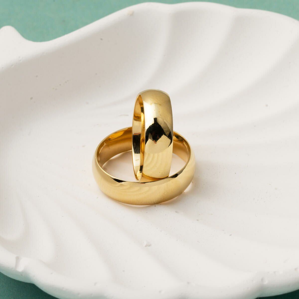 14K Yellow Gold Classic 7 mm Women's Promise Ring