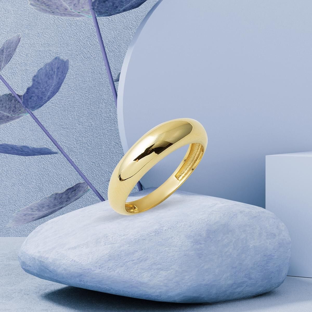 14K Yellow Gold Classic Pinky Ring