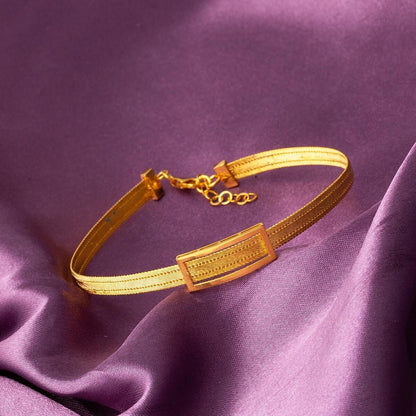14K Yellow Gold Classic Buckle Trabzon Mesh Bracelet