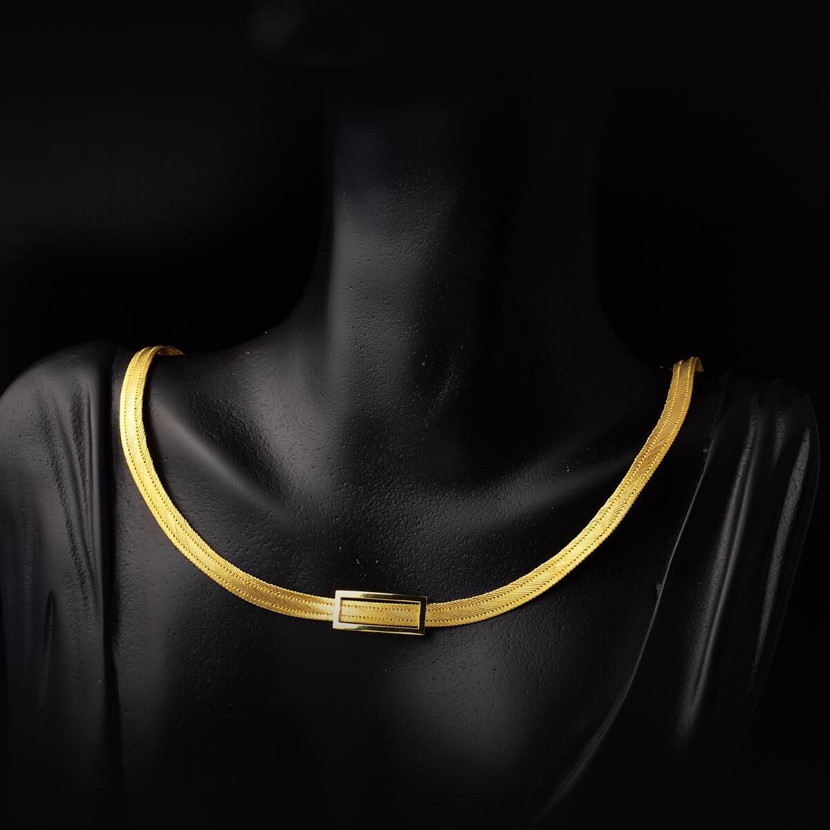 14K Yellow Gold Classic Buckle Trabzon Mesh Set
