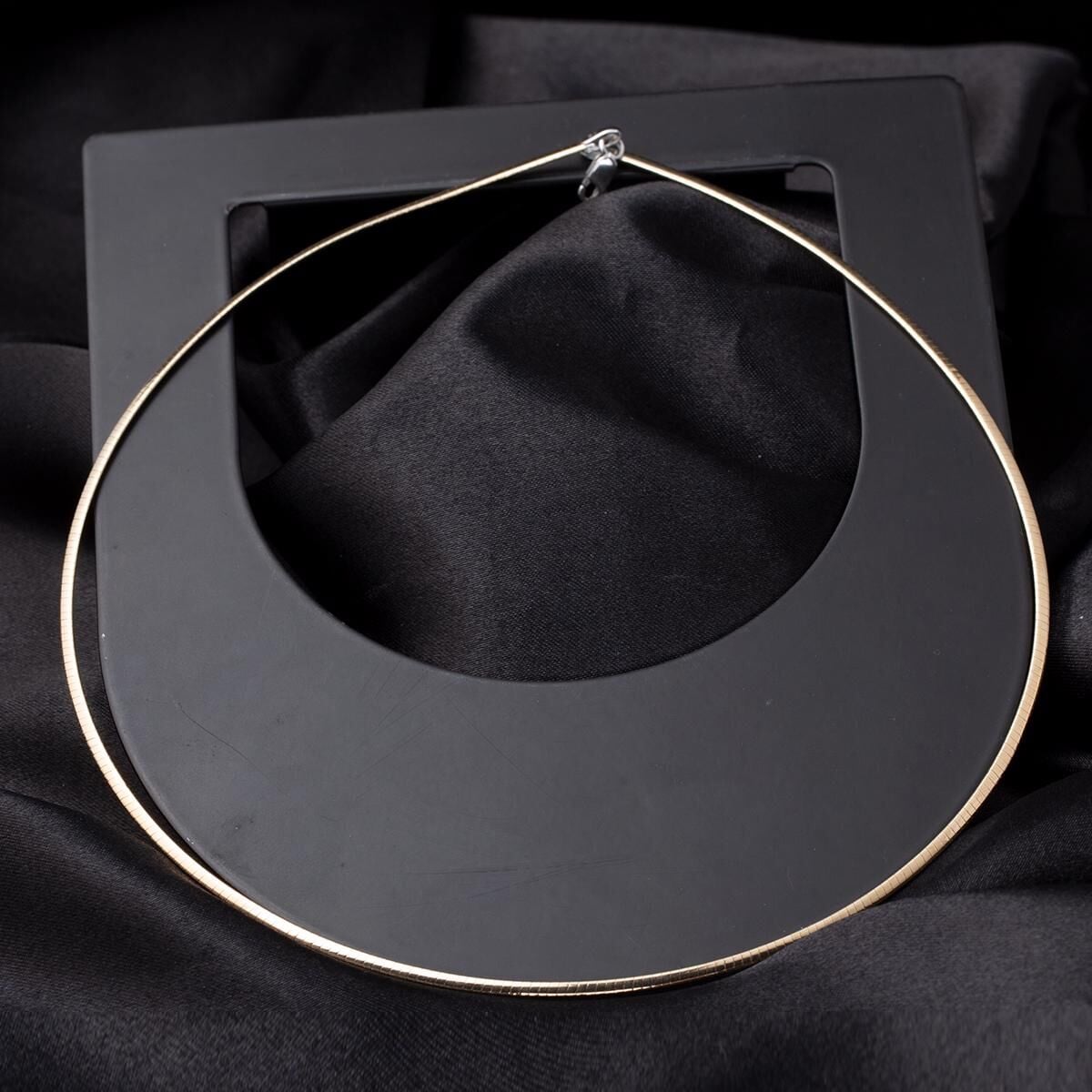 14K White Gold Cleopatra Double Sided Chain