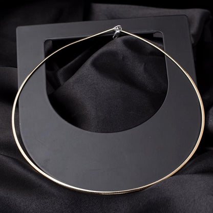 14K White Gold Cleopatra Double Sided Chain