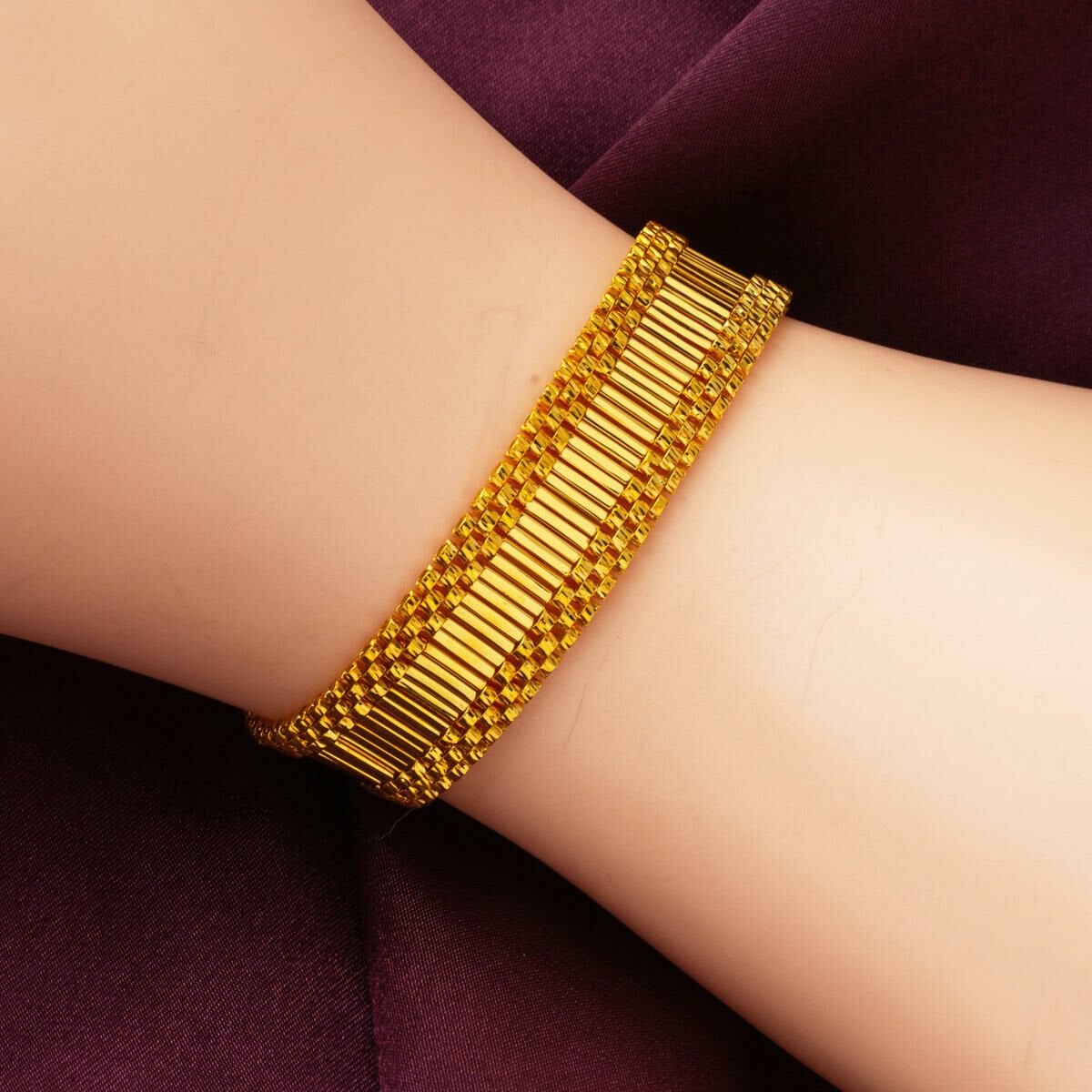 14K Yellow Gold Cleopatra Bracelet