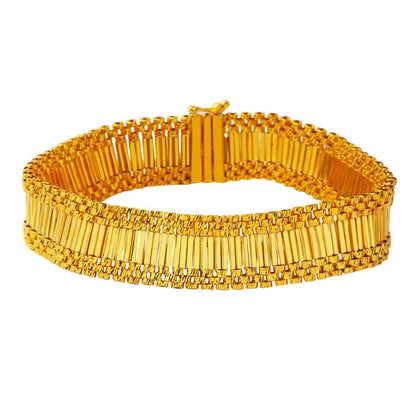 14K Yellow Gold Cleopatra Bracelet