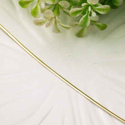 14K Yellow Gold Cleopatra 2 Colored Flat Bracelet
