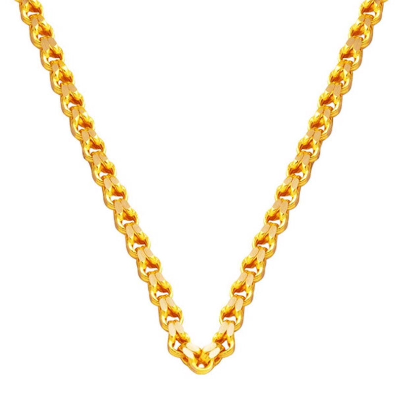 22K Yellow Gold Pocket Watch Chain