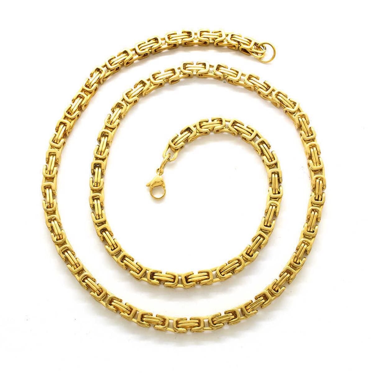 14K Yellow Gold King Chain 60 cm