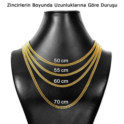 14K Yellow Gold King Chain 60 cm
