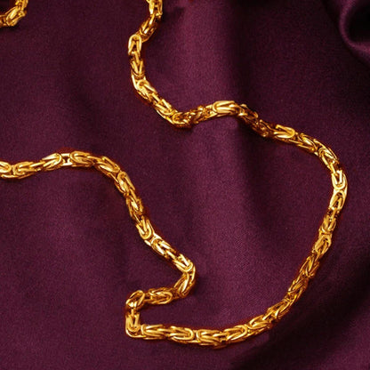 22K Yellow Gold King Chain 55 cm
