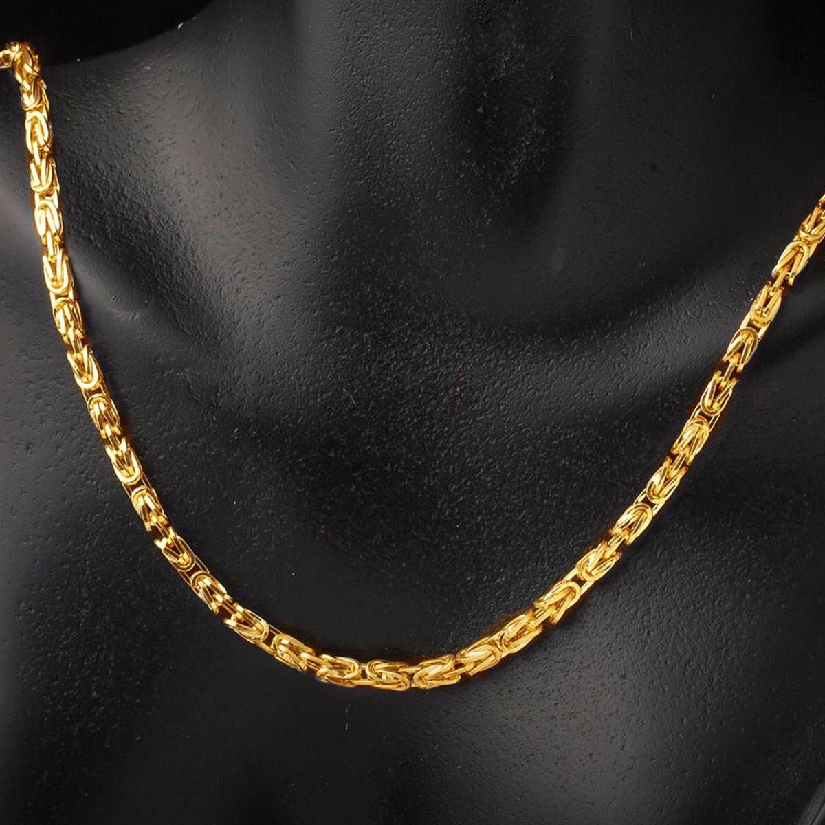22K Yellow Gold King Chain 55 cm