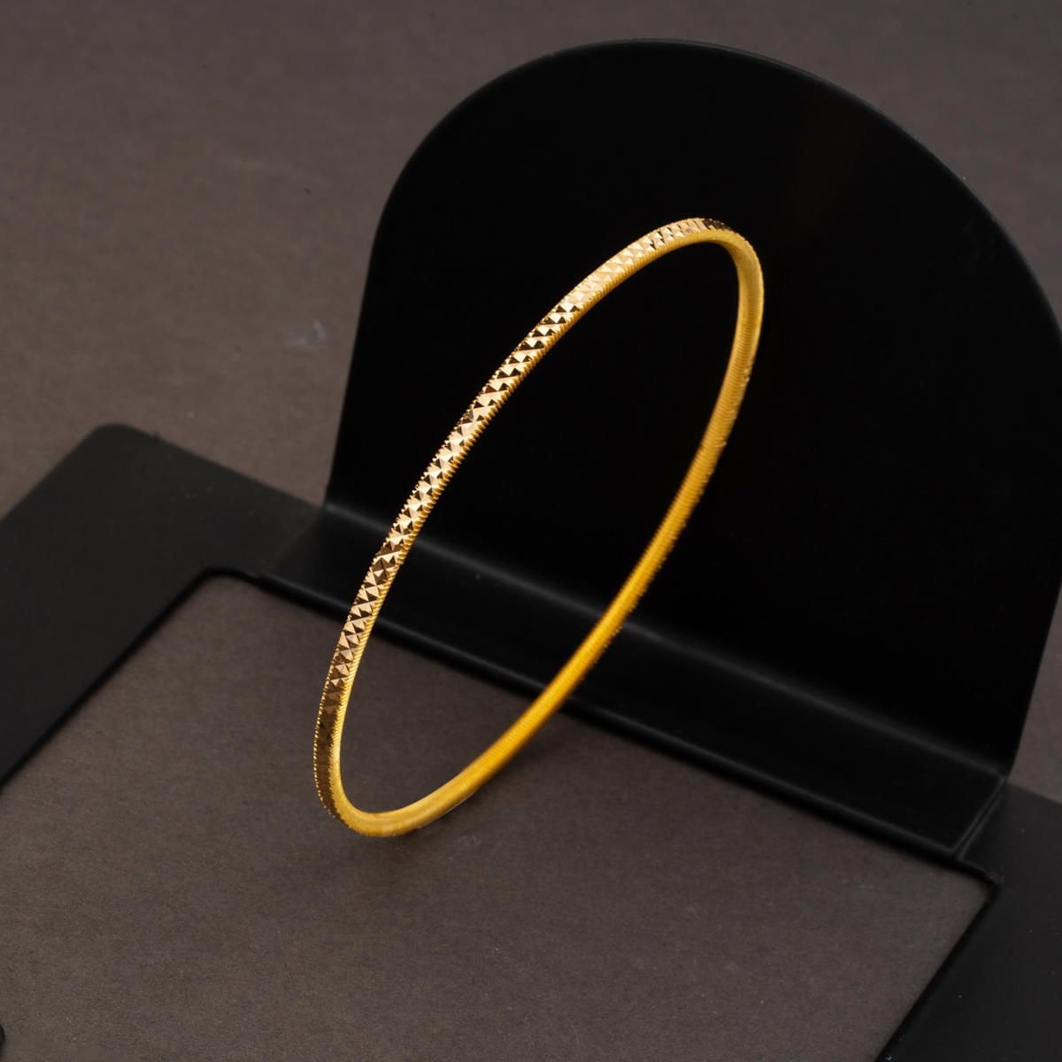 22K Yellow Gold Crystal Ajda Bangle (13 g)