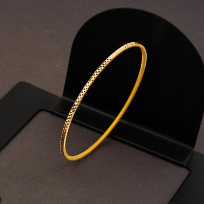 22K Yellow Gold Crystal Ajda Bangle (26 g)