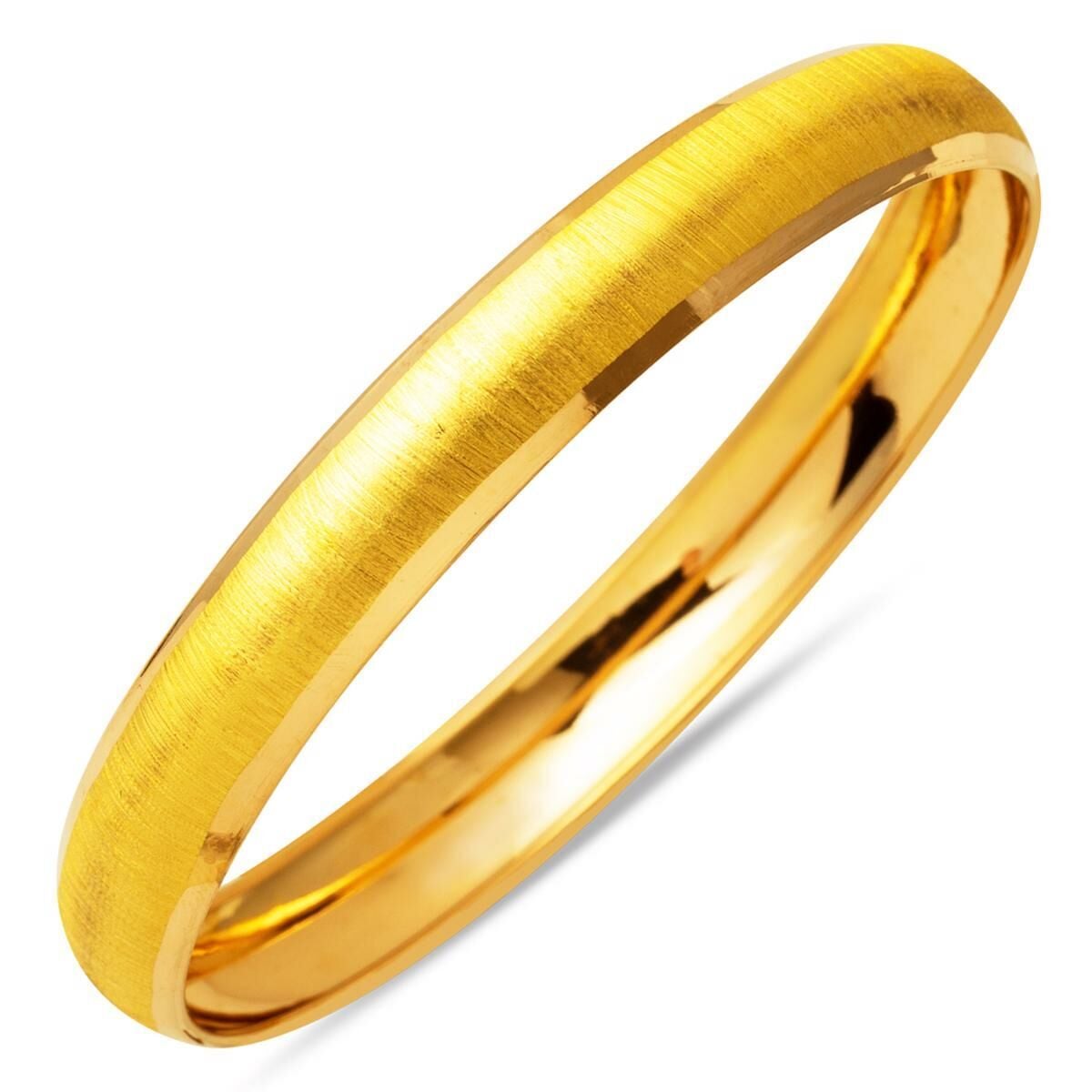 22K Yellow Gold Sand Setina Bangle