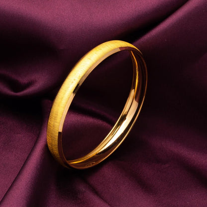 22K Yellow Gold Sand Setina Bangle