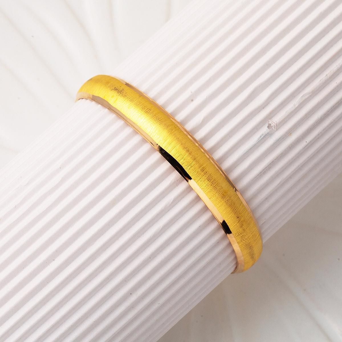 22K Yellow Gold Sand Setina Bangle