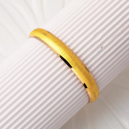 22K Yellow Gold Sand Setina Bangle