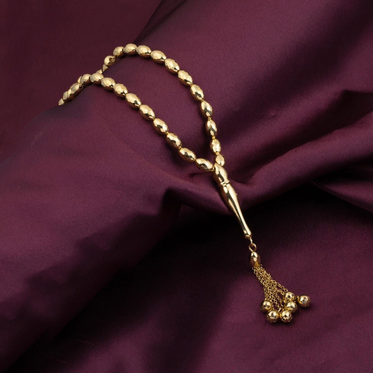 14K Yellow Gold Laz Ziya Prayer Beads
