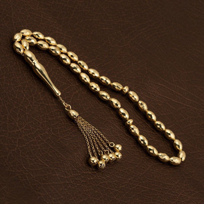 14K Yellow Gold Laz Ziya Prayer Beads