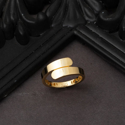 14K Yellow Gold Line Ring (2.27 g)