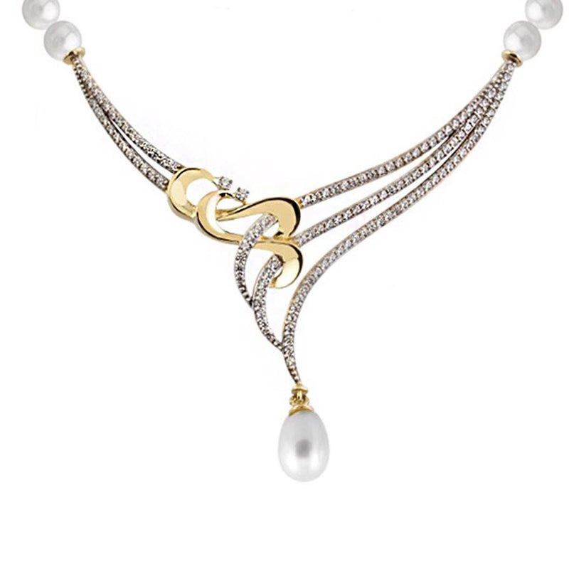 14K Yellow Gold Loro Bridal Pearl Jewelry Set