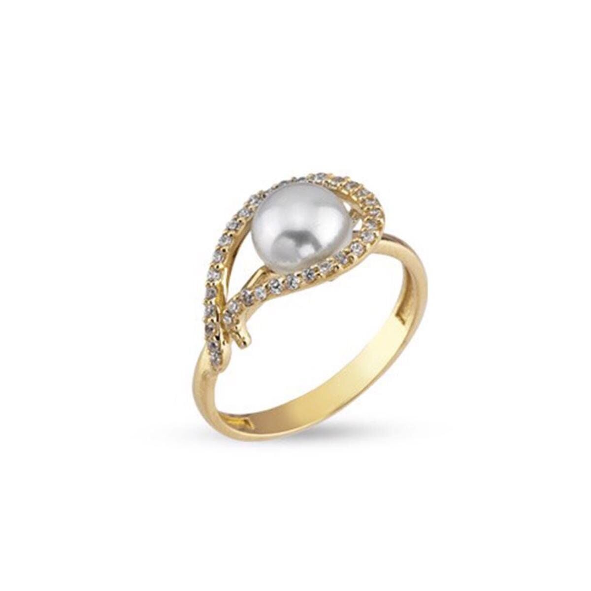 14K Yellow Gold Loures Pearl Ring
