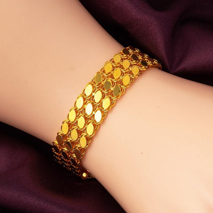 14K Yellow Gold Maras Chain Bracelet
