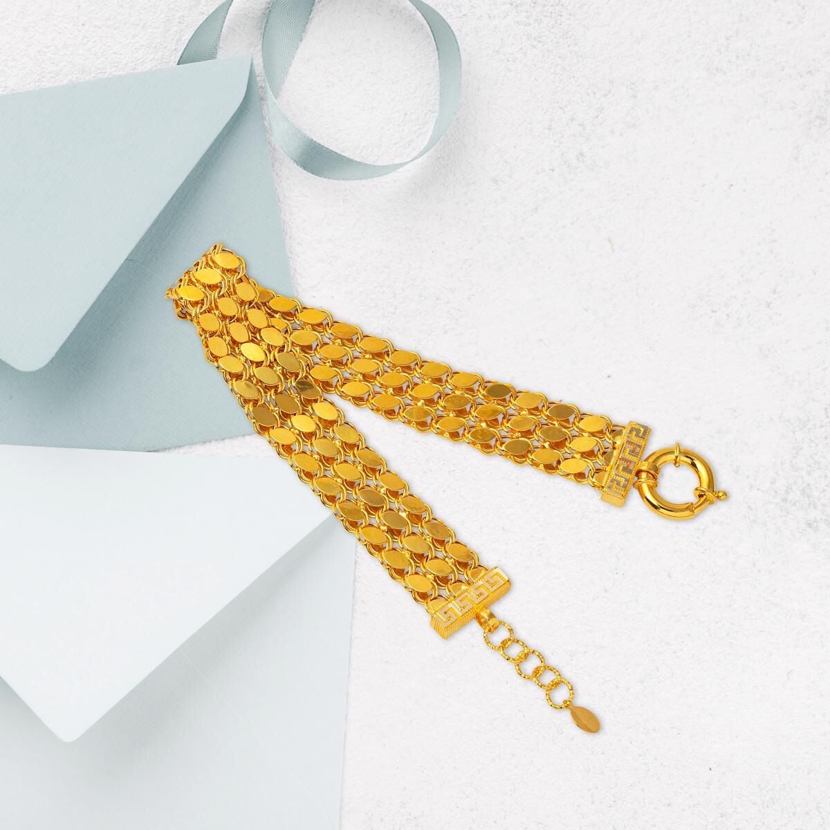 14K Yellow Gold Maras Chain Bracelet