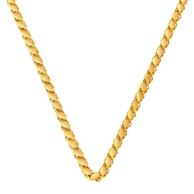 22K Yellow Gold Maras Sequin Chain 60 cm