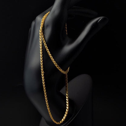 22K Yellow Gold Maras Sequin Chain 60 cm