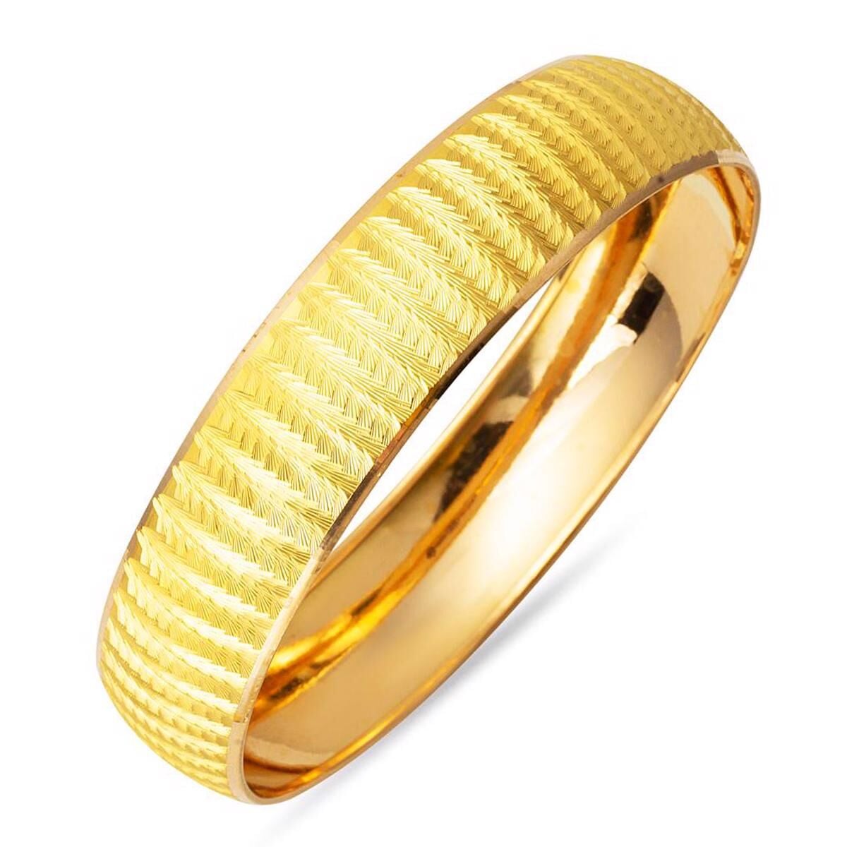 22K Yellow Gold Extra Wide Bangle (15 g)