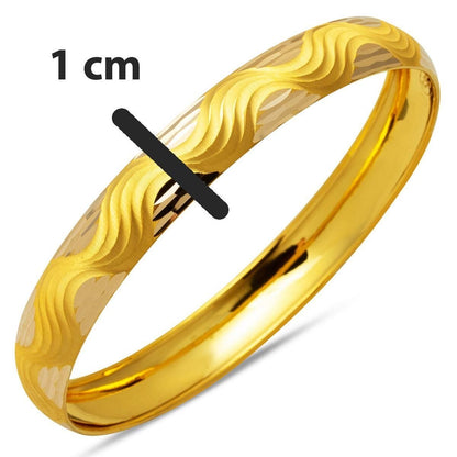 14K Yellow Gold Meltem Fashion Bangle