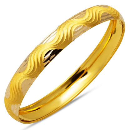 14K Yellow Gold Meltem Fashion Bangle
