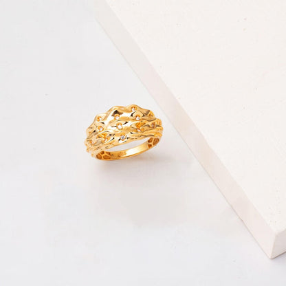 14K Yellow Gold Meltem Cubic Zirconia Ring (4.44 g)