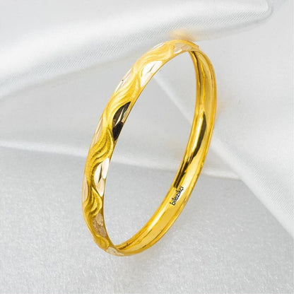 22K Yellow Gold Meltem Hinged Children's Bangle