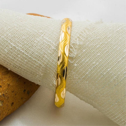 22K Yellow Gold Meltem Hinged Children's Bangle