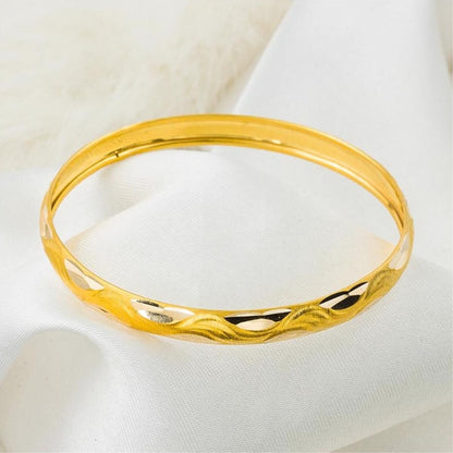 22K Yellow Gold Meltem Hinged Children's Bangle