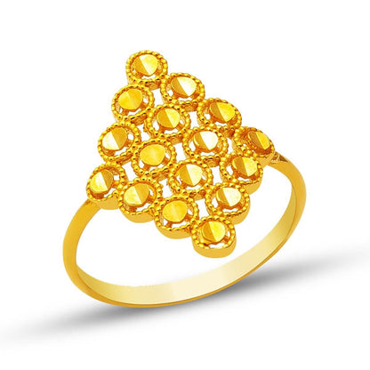 22K Yellow Gold Meridian Ring