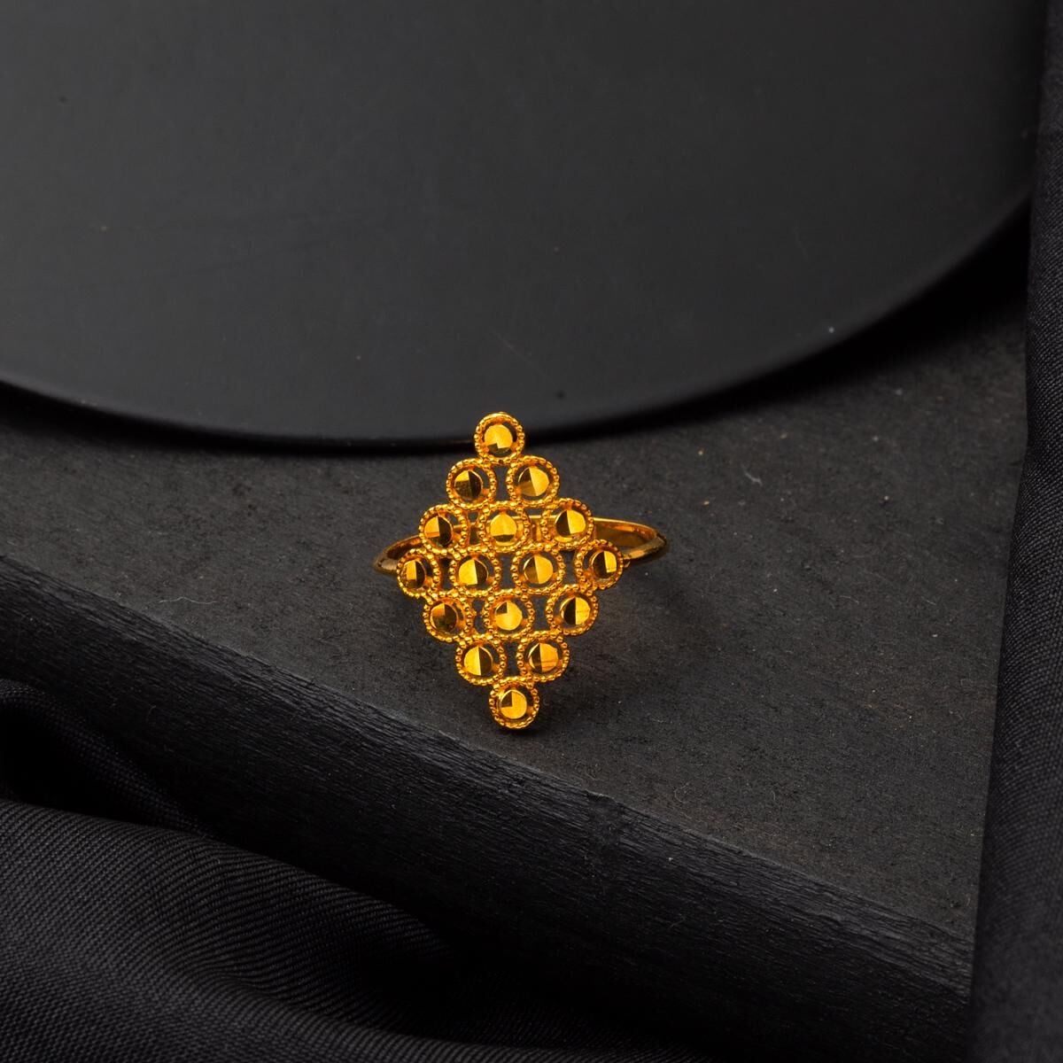 22K Yellow Gold Meridian Ring