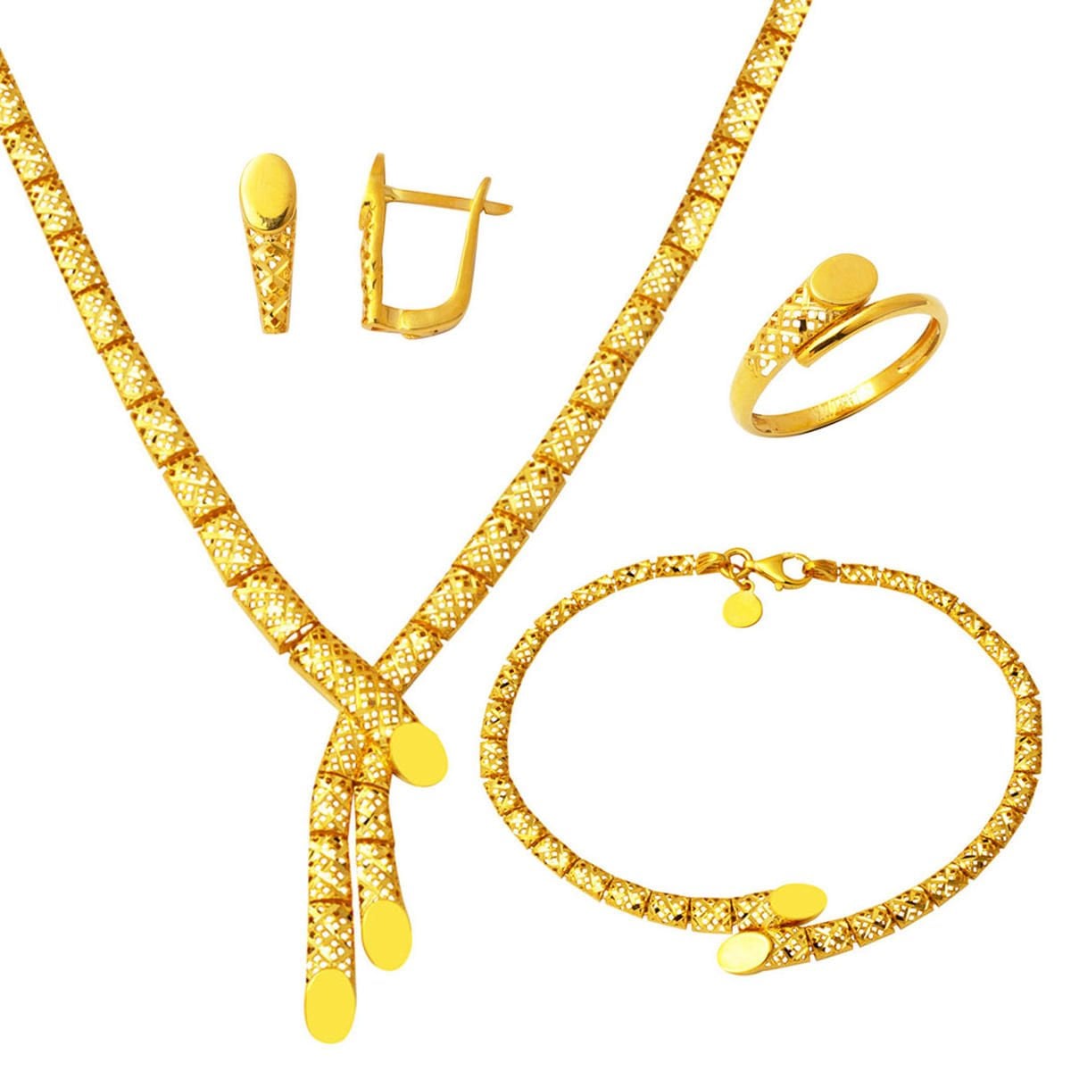22K Yellow Gold Modern Set
