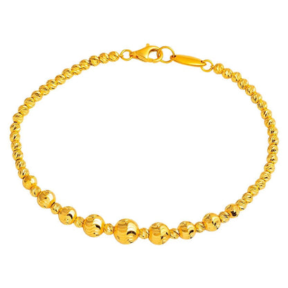 22K Yellow Gold Petite Bead Bracelet (8.63 g)
