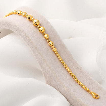 22K Yellow Gold Petite Bead Bracelet (8.63 g)