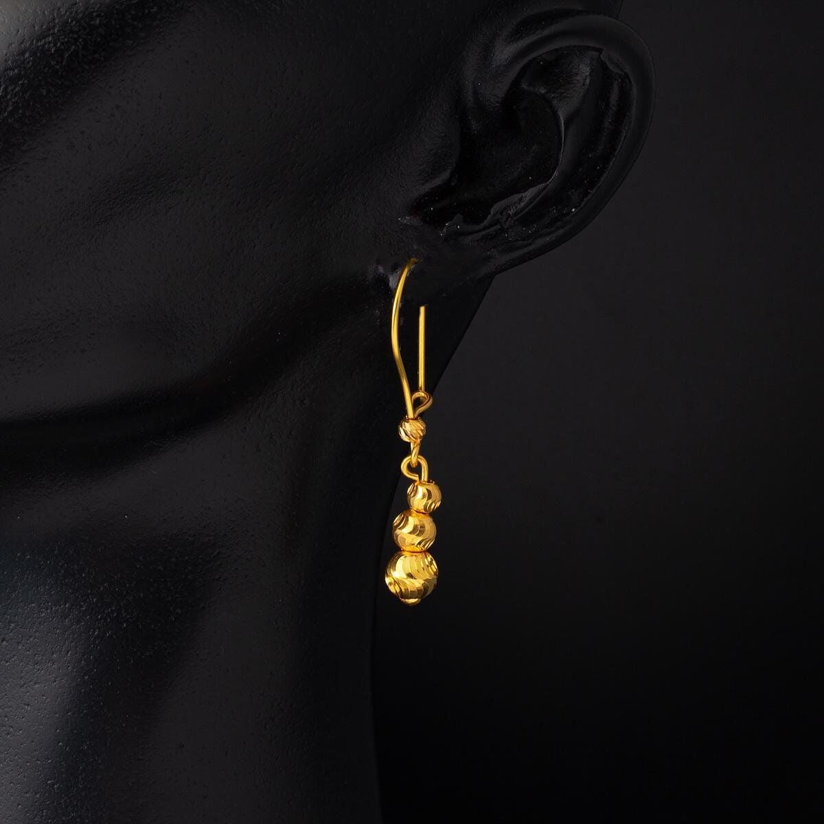 22K Yellow Gold Petite Bead Jewelry Set (19.59 g)