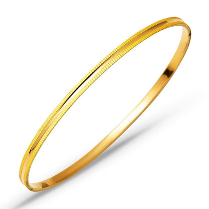 22K Yellow Gold Fluted Bangle (8 g)