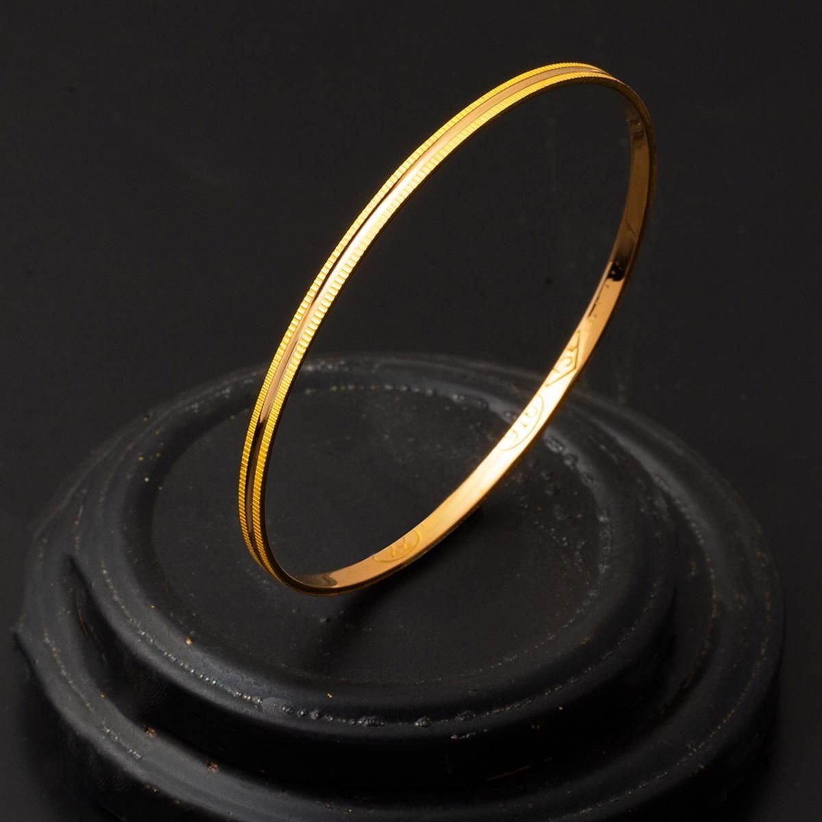 22K Yellow Gold Fluted Bangle (8 g)