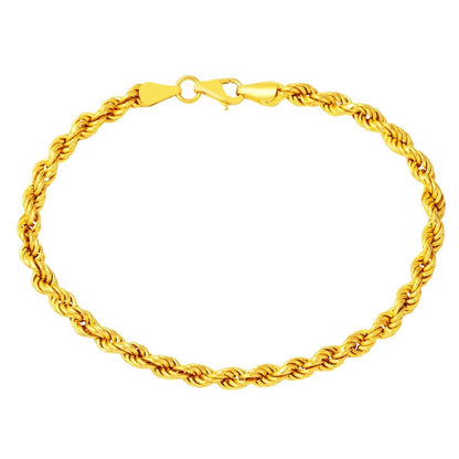22K Yellow Gold Braided Chain Bracelet (5.33 g)